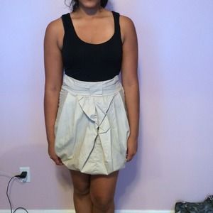 Black & Tan Bubble Dress