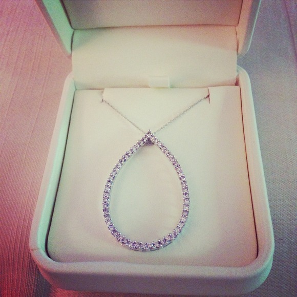Diamond Teardrop Pendant Necklace from Jared