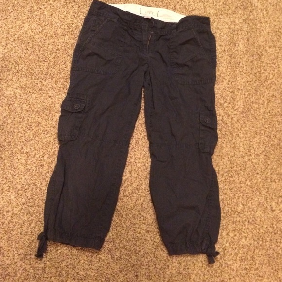 Ann Taylor navy blue capris pants (: - Picture 1 of 2