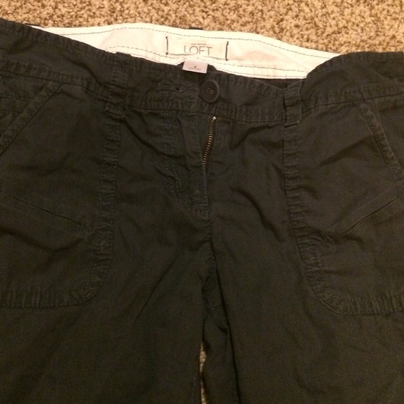 Ann Taylor navy blue capris pants (: - Picture 2 of 2