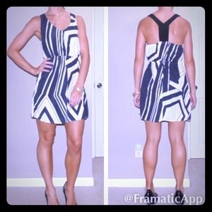 Geometric B&W dress
