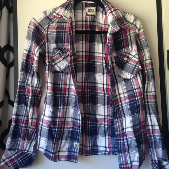 TNA plaid shirt