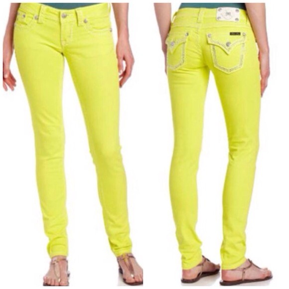 Miss Me Denim - Yellow Miss Me Skinnies