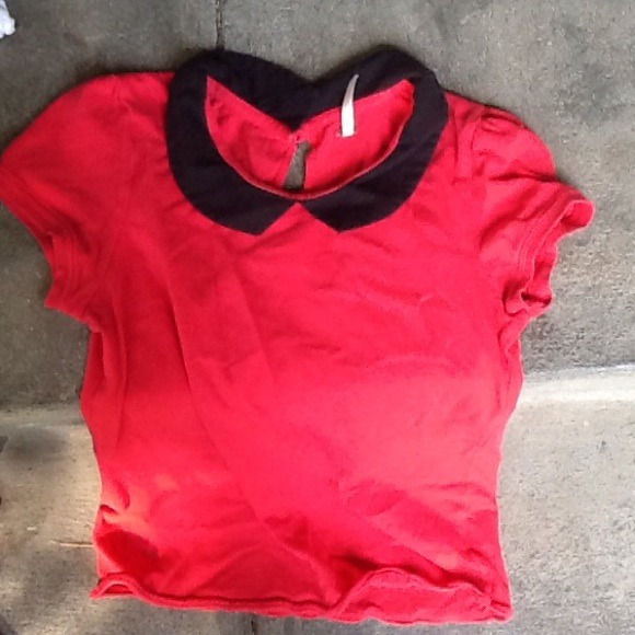 Free people peter-pan collared shirt