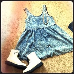 White Doc Martin Inspired Boots