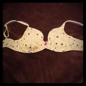 Victoria's Secret star pattern bra.