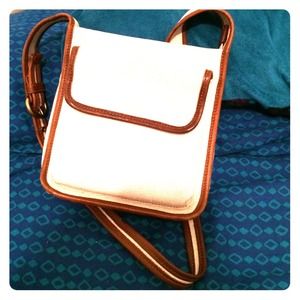 FREESHIPPING fossil canvas shoulder bag see descri