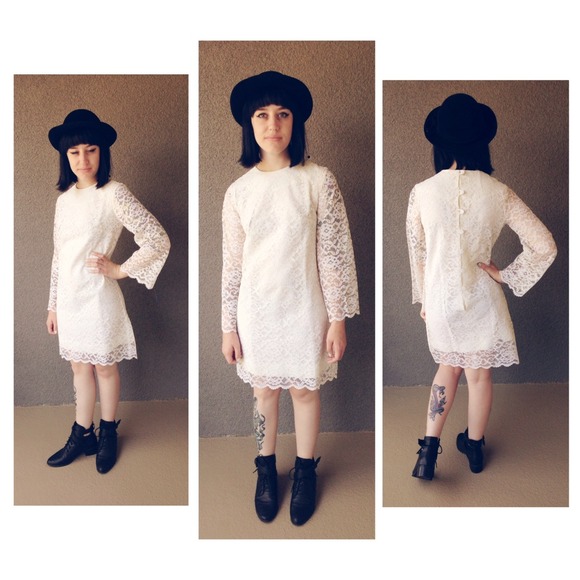 Vintage lace dress.
