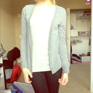 Solid Grey Cardigan