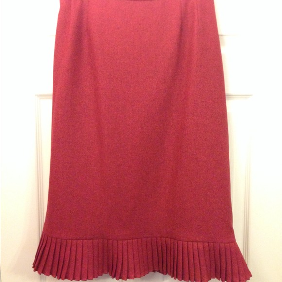 Red Retro Pencil Skirt