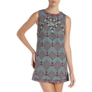 Free People Beaded Mini Dress