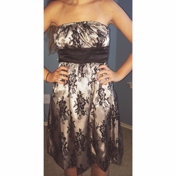 Silver homecoming dress!