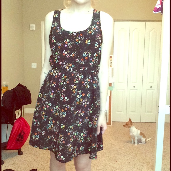 Black Floral Dress