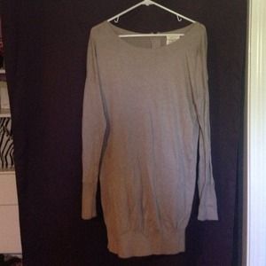 Brown sweater dress