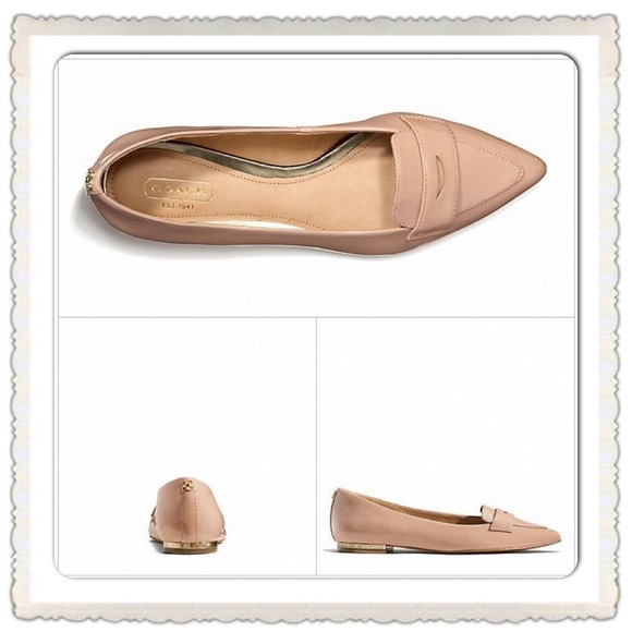 π₯OUT OF STOCKπ₯HP COACH Tabitha Warm Blush Flats - Picture 4 of 4