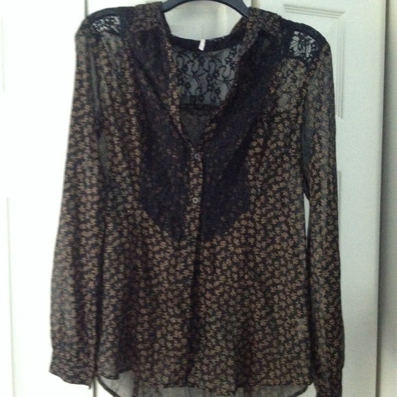 Free People Tops - Free People Lace Blouse