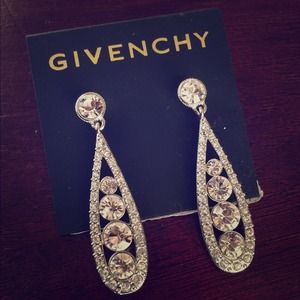 NEW Silver Givenchy Drop Earrings