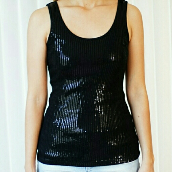 Sparkly Black Tank