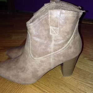 Brown booties