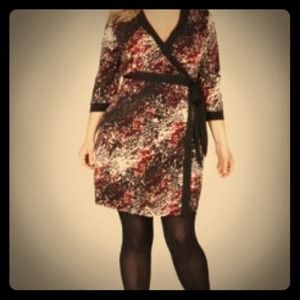 Genuine wrap dress, flatters all figures