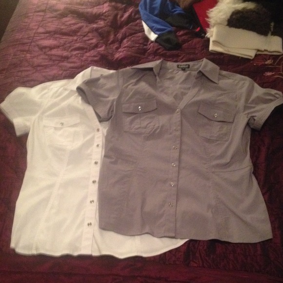 10$ Express short sleeve button ups