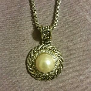 Silver Pearl Necklace