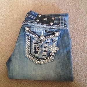 Size 25 miss me designer jeans
