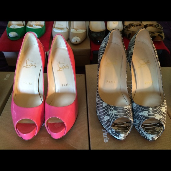 Louboutin Hyper Prive Pink Patent EUC 36.5