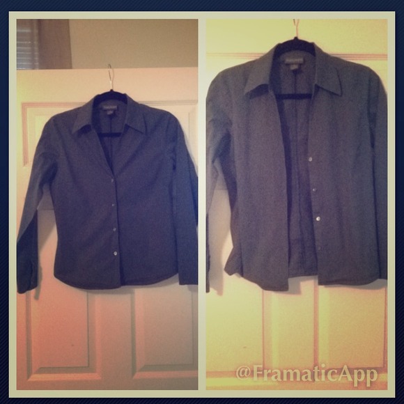 SOLD VINTAGE Banana Republic dark olive green shrt - Picture 1 of 3