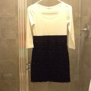 Forever21 black & white Dress