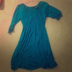 Blue 3/4 sleeve dress