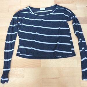 Brandy Melville Long Sleeve Striped Knit Sweater