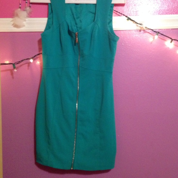 Teal f21 dress - Picture 1 of 2