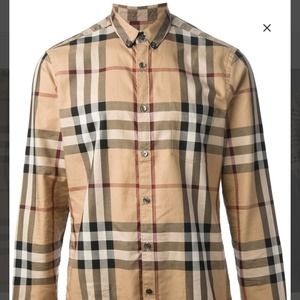 Mens burberry button up