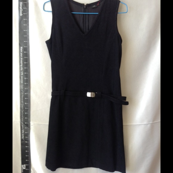 Black maxi faux suede back zipper. - Picture 4 of 4