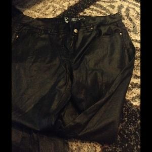Bundle of NYC coated jeans and NYC leather dress