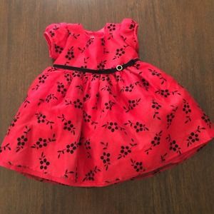 Red/black dress for toddlers!! SALE
