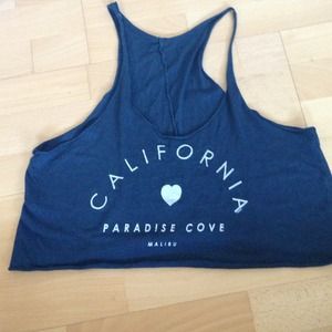 Dark Blue Brandy Melville Paradise Cove Tank
