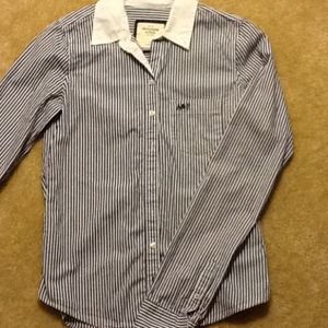 Abercrombie Fitch blue stripes shirt