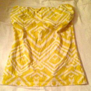 Worn once! Aztec print H&M tube top size medium