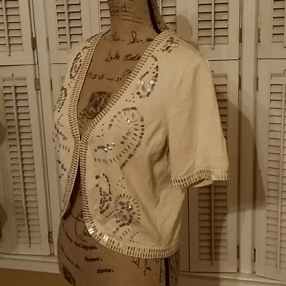 * Jazzy Sequined sweater/jacket - Picture 2 of 4