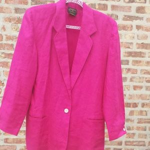 Pink Linen Blazer