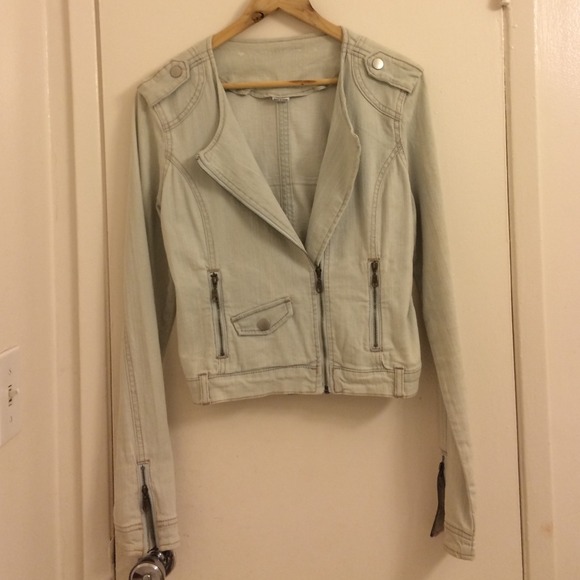 Moto jean jacket