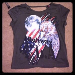 Highway To LA low cut back tee