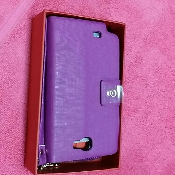 Fushia Galaxy Note 2 Wallet Case - Picture 2 of 4