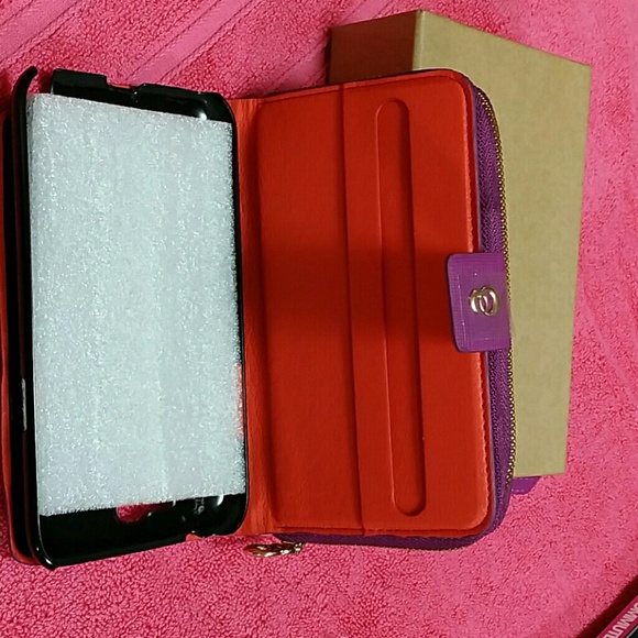 Fushia Galaxy Note 2 Wallet Case - Picture 3 of 4