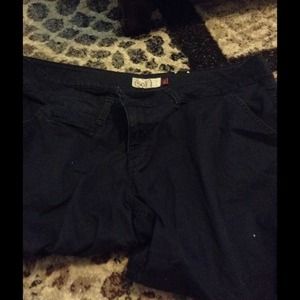SO black trouser Bermuda shorts