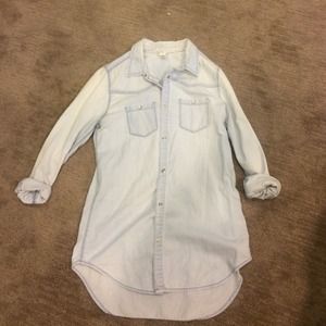 Perfect Jeans acid wash denim longer top