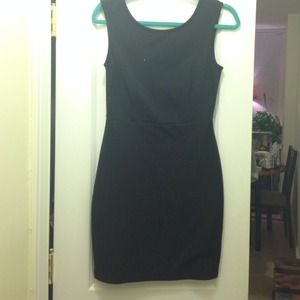 Elegant plain black dress