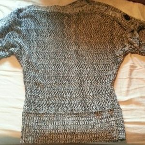 Mesh gray & white knitted sweater Size M